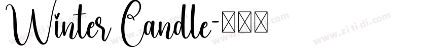 Winter Candle字体转换